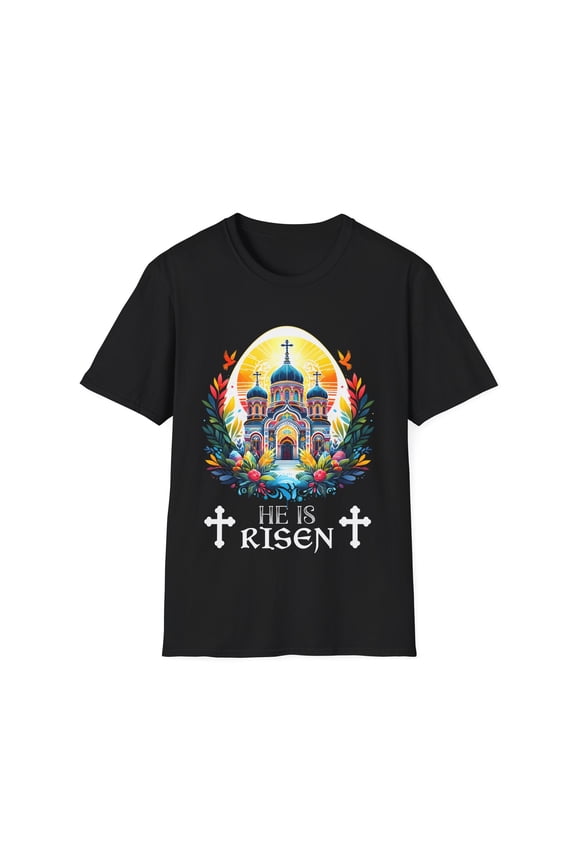 Easter Christian He Is Risen Resurrection Orthodox Easter Mens Shirt