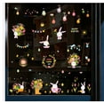 thumbnail image 1 of Easter Clearance 2024! CWCWFHZH 9 Pcs of Easter Wall Stickers with Electrostatic Stickers Set of Rabbit Display Window Decorations Electrostatic Stickers, 1 of 6