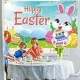 thumbnail image 1 of Easter Clearance 2024! CWCWFHZH Easter Banner Holiday Decorations Eggs Bunny Banner Cloth Holiday Party Photo Background, 1 of 5