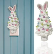 Easter Clearance 2024! CWCWFHZH Easter Bunny Desktop Statue Decor Bunny Tree Easter Decorations for Indoor Spring Home Bedroom office Dcor Tabletop Bunny Rabbit Tree Gnome Houses