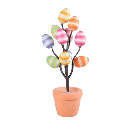 Easter Clearance 2024! CWCWFHZH Easter Eggs Pot Spots Eggs Flower Pot Outdoor Courtyard Easter Decoration