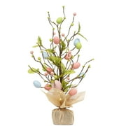 Easter Clearance 2024! CWCWFHZH Led Illuminated Easter Decorative Tree Easter Decoration Scene Desktop Decoration