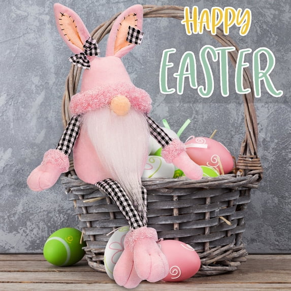 Easter Clearance 2024! CWCWFHZH New Easter Bunny Doll Long Legged Sitting Doll Decoration Festival Home Decoration