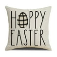thumbnail image 1 of Easter Clearance 2024! CWCWFHZH New Easter Pillow Cover Decorative Sofa Pillow Seat Cushion Letter Printing Pillow Cover, 1 of 1
