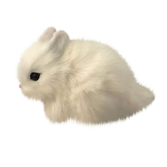 Easter Clearance 2024! CWCWFHZH Simulation Rabbit Model Figure Hare Figurine Home Decor Miniature