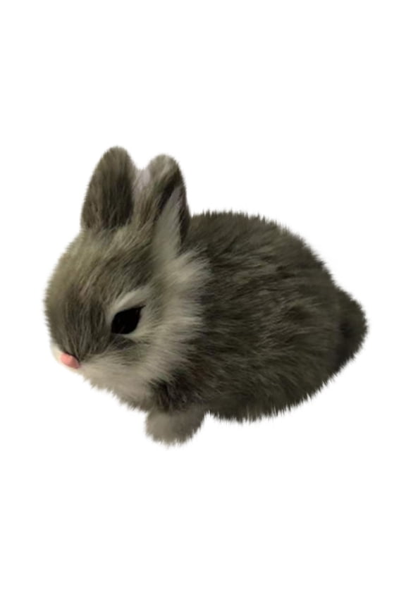 Easter Clearance 2024! CWCWFHZH Simulation Rabbit Model Figure Hare Figurine Home Decor Miniature