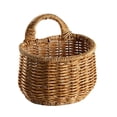 thumbnail image 1 of Easter Clearance Home Textile Storage,Hanging Storage Wicker Baskets Wall Mounted Woven Hanging Basket Wicker Small Basket With Handle Wicker Basket With Handle Small Basket Organizer For Plants (S), 1 of 7