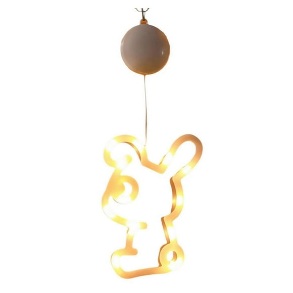 Easter Clearance! Easter Window Lights for Decorations Suction Cup Bunny Eggs Led String Lights Easter Day Hanging Lights Battery Operated Indoor String Lights Holiday Display for Eater Decoration