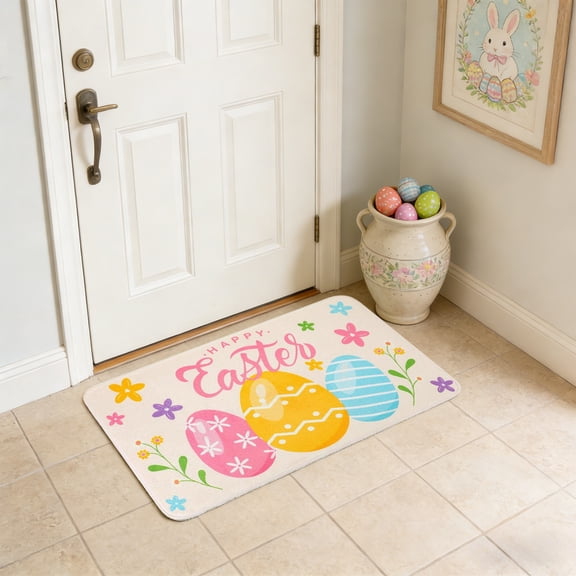 Easter Clearance! YZEGDCH Easter Bath Mat Bath Mats for Bathroom for Indoor Outdoor Bathroom Entrance Decor