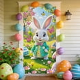 thumbnail image 1 of Easter Clearance! YZEGDCH Easter Door Covers, Bunny Eggs Privacy Door Curtain for Doorway, Spring Easter Hanging Decorations Applicable Bedroom Room Living Room Doorway, Gift for Family Friends, 1 of 6