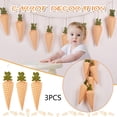 thumbnail image 1 of Easter ClearanceDetails About Easter Non-woven Carrot Pendant Flag Wall Decoration Banner Part Easter Decorations, 1 of 8