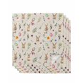 thumbnail image 1 of Easter Cloth Napkins Set of 4 Reusable Dinner Napkins, Country Rabbits Colorful Eggs Leaves Flowers Cocktail Napkin Washable Table Napkins for Wedding/Holiday Party/Baby Shower 20"x20", 1 of 7