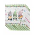 thumbnail image 1 of Easter Cloth Napkins Set of 6 Reusable Dinner Napkins, Gnomes Flowers Bunny Eggs Plaid Wooden Grain Cocktail Napkin Washable Table Napkins for Wedding/Holiday Party/Baby Shower 20"x20", 1 of 7