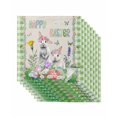thumbnail image 1 of Easter Cloth Napkins Set of 8 Reusable Dinner Napkins, Spring Rustic Rabbit Botanical Flowers Eggs Plaid Cocktail Napkin Washable Table Napkins for Wedding/Holiday Party/Baby Shower 20"x20", 1 of 7