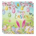 thumbnail image 1 of Easter Cloth Napkins, Spring Bunny Colorful Rabbit Eggs Butterfly Blue Green Washable and Reusable Dinner Napkins Set of 2, Table Napkin for Kitchen Party Birthday Wedding Hotel Housewarming 20"x20", 1 of 9