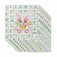 thumbnail image 1 of Easter Cloth Napkins, Spring Bunny Ears Feet Flowers Green Plaid Washable and Reusable Dinner Napkins Set of 8, Table Napkin for Kitchen Party Birthday Wedding Hotel Housewarming 20"x20", 1 of 9