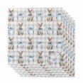 thumbnail image 1 of Easter Cloth Napkins, Spring Cute Bow Rabbit Grey White Buffalo Plaid Washable and Reusable Dinner Napkins Set of 6, Table Napkin for Kitchen Party Birthday Wedding Hotel Housewarming 20"x20", 1 of 9