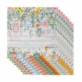 thumbnail image 1 of Easter Cloth Napkins, Spring Eggs Eucalyptus Leaves Wooden Grain Washable and Reusable Dinner Napkins Set of 8, Table Napkin for Kitchen Party Birthday Wedding Hotel Housewarming 20"x20", 1 of 9