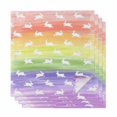 thumbnail image 1 of Easter Cloth Napkins, Spring Rabbit Silhouette Colorful Rainbow Graffiti Washable and Reusable Dinner Napkins Set of 4, Table Napkin for Kitchen Party Birthday Wedding Hotel Housewarming 20"x20", 1 of 9