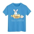 thumbnail image 1 of Easter Clothes for Boys 4t Fashion Comfortable Yellow Egg Easter Cute Tshirt Boys Kids Toddler 2026 Short Sleeve T-Shirt Tops, 1 of 4