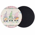 thumbnail image 1 of Easter Coasters Set of 2, Absorbent Coasters for Drinks, Country Gnomes Rabbit Colorful Eggs Flowers Treill Coaster for Desk Coffee Table Protection, Home Decor House Warming Gifts 4", 1 of 8