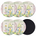 thumbnail image 1 of Easter Coasters Set of 6, Absorbent Coasters for Drinks, Country Gnomes Duck Floral Eggs Pink Buffalo Check Coaster for Desk Coffee Table Protection, Home Decor House Warming Gifts 4", 1 of 8
