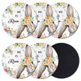 thumbnail image 1 of Easter Coasters Set of 6, Absorbent Coasters for Drinks, Easter Bunny Spring Watercolor He Is Risen Flowers Coaster for Desk Coffee Table Protection, Home Decor House Warming Gifts 4", 1 of 8