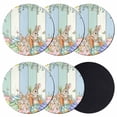 thumbnail image 1 of Easter Coasters Set of 6, Absorbent Coasters for Drinks, Spring Rabbit Eucalyptus Leaves Eggs Wooden Coaster for Desk Coffee Table Protection, Home Decor House Warming Gifts 4", 1 of 8