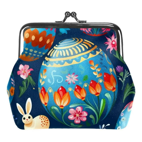 Easter Coin Purse Wallet Bag Change Pouch Gifts for Women Kids Girls Key Holder