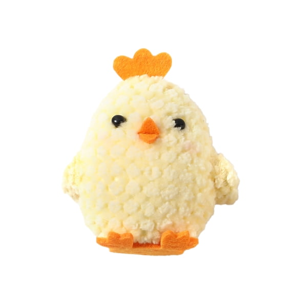 Easter Colorful Chick Hanging Ornament – 3D Plush Chicken Spring Holiday Decoration, Soft Fabric Hanging Decor for Home, Door, Wall, Tree, Wreath, Farmhouse Seasonal Display (Yellow)
