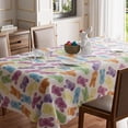 thumbnail image 1 of Easter Colorful Cute Bunny Watercolor Rabbits Tablecloth Rectangle Washable Table Covers for Spring Indoor Outdoor Dining Table Home Party Decorations 60x84 Inch, 1 of 5
