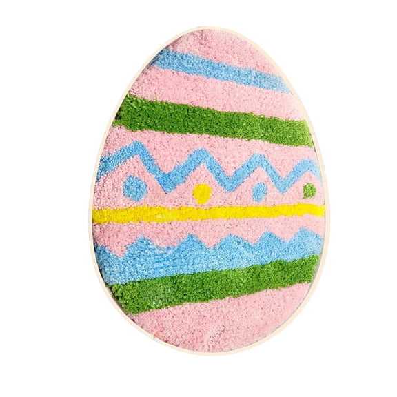 Easter Colorful Egg Floor Mat for Bedroom Porch Hallway Dorm Easter Home Decoration