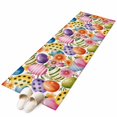 thumbnail image 1 of Easter Colorful Eggs Area Rugs Collection 2'x6', Farmhouse Floral Polka Dot Non Slip Indoor Rectangle Throw Runner Rug Floor Mat Carpet for Living Room Dining Table Bedroom Nursery, 1 of 9