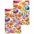 thumbnail image 1 of Easter Colorful Eggs Kitchen Dish Towels for Drying Dishes Set of 2, Farmhouse Floral Polka Dot Waffle Weave Microfiber Hand Tea Bathroom Towels Quick Dry & Absorbent Towel 15.7x23.6, 1 of 7
