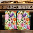 thumbnail image 1 of Easter Colorful Eggs Kitchen Towels Set of 1, Spring Floral Polka Dot Green Striped Absorbent Dish Towels for Kitchen, Microfiber Hand Towel, Quick Drying Tea Towel for Cleaning Decorative Dishcloths, 1 of 7