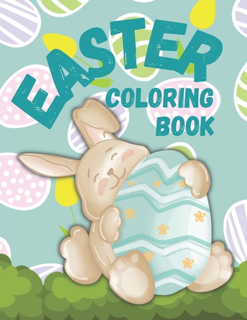 Easter Coloring Book: Easter mandala animal coloring book for children and adults, encourage creativity and relax, (Paperback)