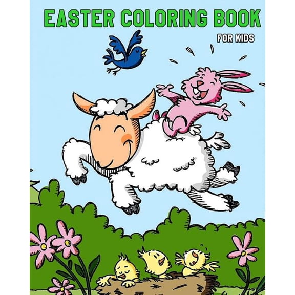 Easter Coloring Book For Kids : Plus Fun Activities for Kids (Mazes, Find The Differences Games and Word Search Puzzle) (Paperback)