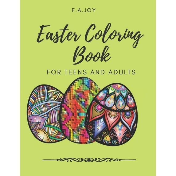 Easter Coloring Book: For Teens and Adults, (Paperback)