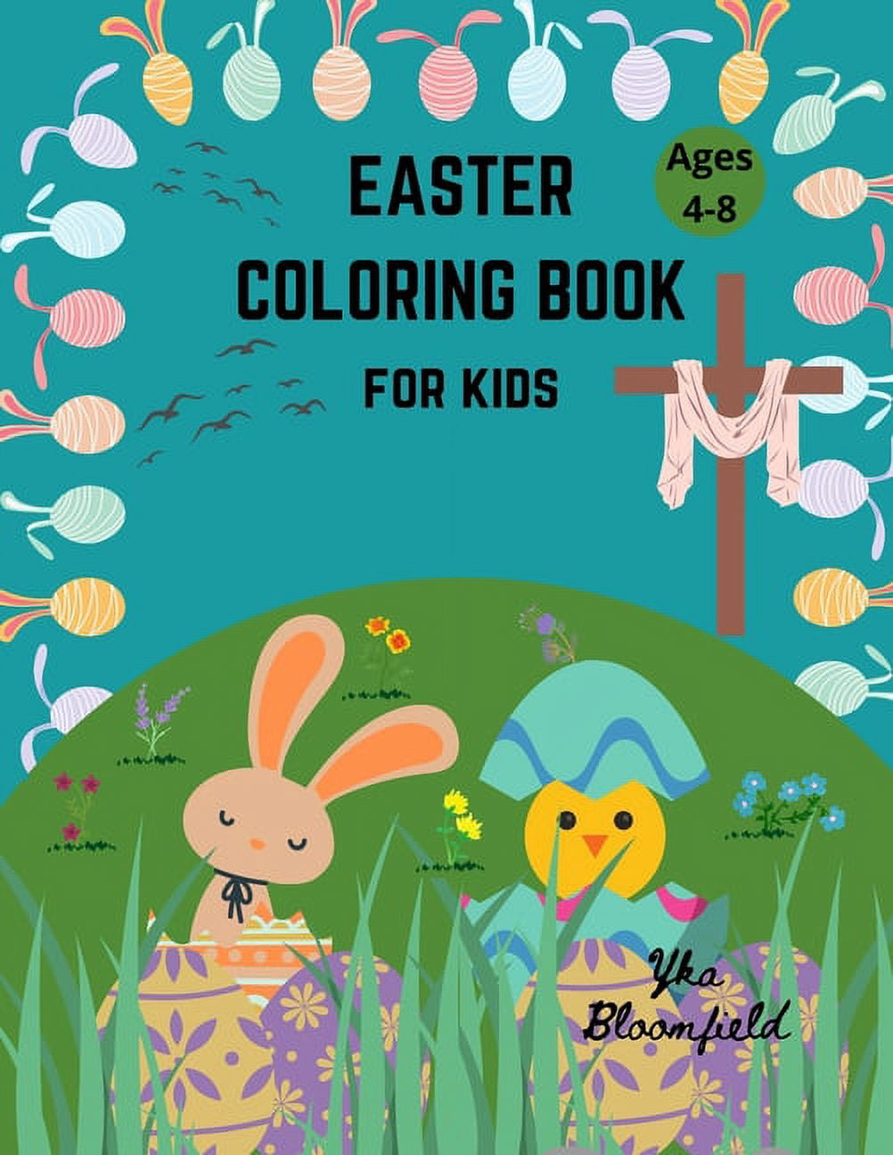 Easter Coloring Book for Kids Ages 4-8: 25 Easter Coloring Pages for ...