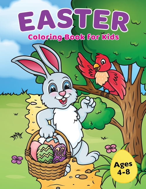 My Easter Activity Book for Kids Age 4-8 Easter Egg Coloring 
