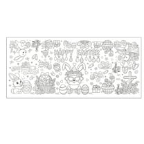 Easter Coloring Tablecloth For Kids Party Decorations, Giant Waterproof Canvas Easter Coloring Activities Poster Banner, Party Favors Gifts For Family Classroom Easter