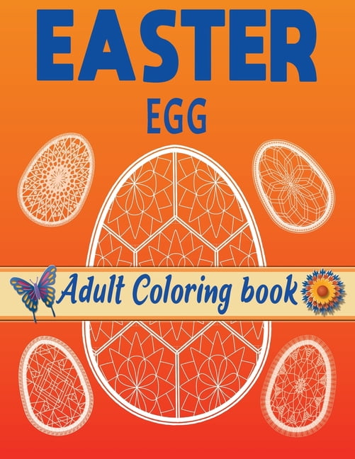 Easter Coloring book : 48 Large and 48 Mini Eggs Filled with Unique Geometric and Mandala Patterns (Paperback)