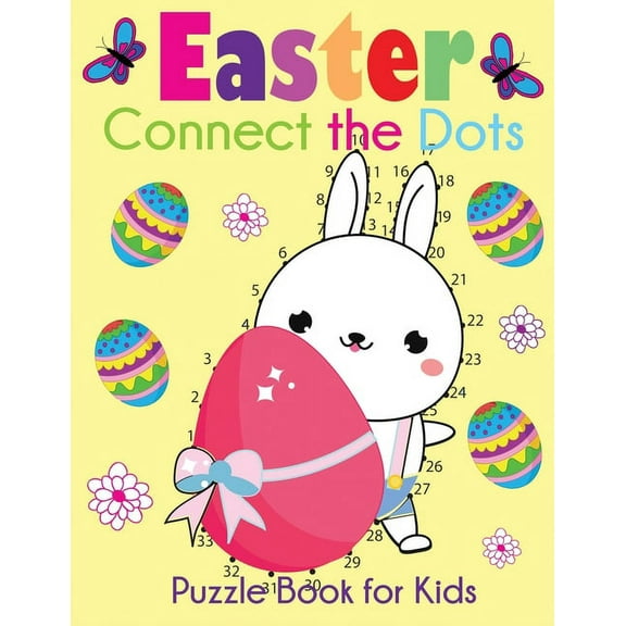 Easter Connect the Dots Puzzle Book for Kids, (Paperback)