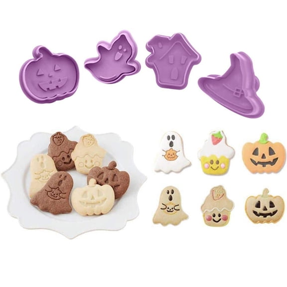 Easter Cookie Cutter Plunger Set 16PCS, Cute Egg Bunny Bird Shapes for Fondant Sugar Craft, Spring Baking Tools for Cookies Cake Decorating