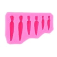 thumbnail image 1 of Easter Cookie Cutter Rabbit Carrot Silicone Fondant Cake Mold Easter Theme Mould Non-stick Cake Decorating Mold-Pink,E, 1 of 6