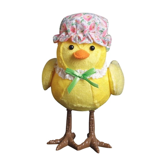 Easter Couple Lighted Yellow Chick Hooded Home Decorations, Chick Tabletop Decor, Easter Decorations