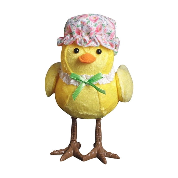 Easter Couple Lighted Yellow Chick Hooded Home Decorations, Chick Tabletop Decor, Easter Decorations