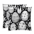 thumbnail image 1 of Easter Covers Throw Pillow Set - 2 Pack Throw Pillow Inserts Included - Unique Patterns - 16x16, 18x18, 20x20 Inches for Home Decor - Throw Pillow - Decorative Pillows, 1 of 6