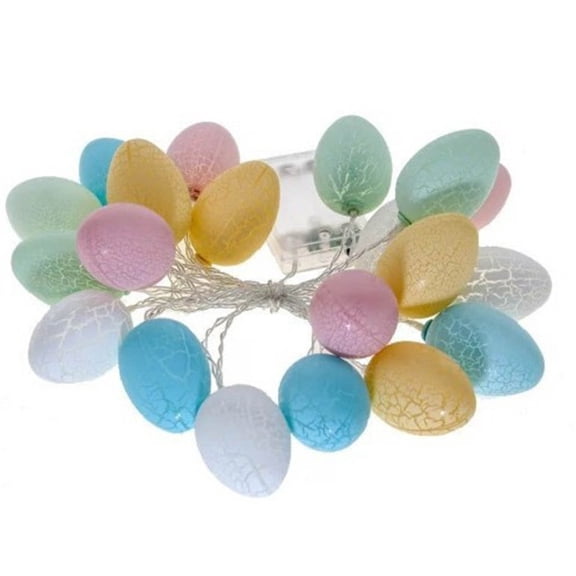 Easter Crack Eggs Light String, 9.84 ft LED Colorful Lamps with Eggshells for Festival Decoration