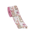 thumbnail image 1 of Easter Craft Ribbon Wired Edge Spring Bunny Plaid Wired Fabric Ribbons for Gift Wrapping Wreath Bow DIY Crafts 2.48 Inch x 180 Inch (A), 1 of 6